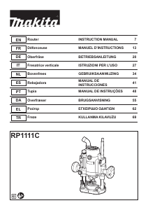 Handleiding Makita RP1111C Bovenfrees