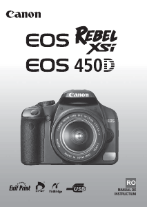 Manual Canon EOS 450D Cameră digitală
