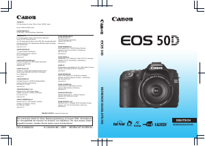 Bedienungsanleitung Canon EOS 50D Digitalkamera