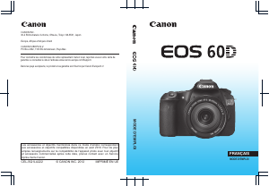 Mode d’emploi Canon EOS 60D Appareil photo numérique