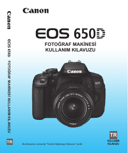 Kullanım kılavuzu Canon EOS 650D Dijital kamera
