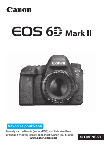 Kullanım kılavuzu Canon EOS 6D Mark II Dijital kamera