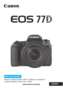 Manuál Canon EOS 77D Digitální fotoaparát