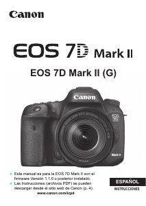 Manual de uso Canon EOS 7D Mark II Cámara digital