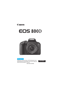 Посібник Canon EOS 800D Цифрова камера