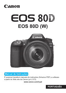 Manual Canon EOS 80D Câmara digital