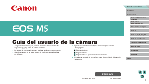 Manual de uso Canon EOS M5 Cámara digital