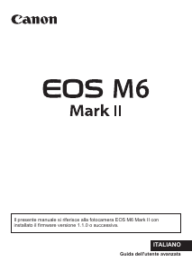 Manuale Canon EOS M6 Mark II Fotocamera digitale