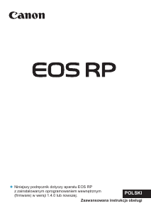 Instrukcja Canon EOS RP Aparat cyfrowy