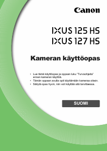 Käyttöohje Canon IXUS 125 HS Digitaalikamera