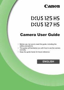 Manual Canon IXUS 125 HS Digital Camera