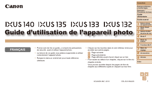 Mode d’emploi Canon IXUS 132 Appareil photo numérique