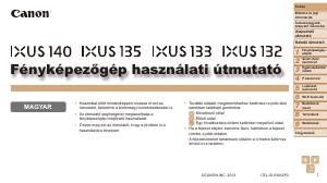 Használati útmutató Canon IXUS 132 Digitális fényképezőgép