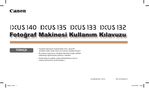 Kullanım kılavuzu Canon IXUS 133 Dijital kamera