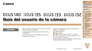 Manual de uso Canon IXUS 135 Cámara digital