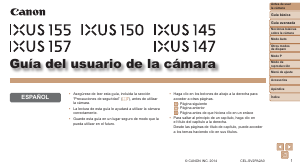 Manual de uso Canon IXUS 145 Cámara digital