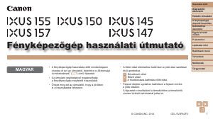 Használati útmutató Canon IXUS 150 Digitális fényképezőgép
