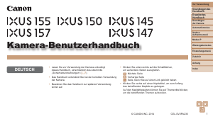 Bedienungsanleitung Canon IXUS 155 Digitalkamera