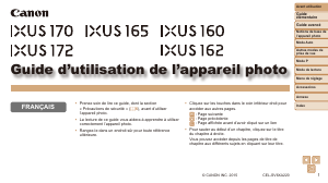 Mode d’emploi Canon IXUS 162 Appareil photo numérique