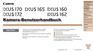 Bedienungsanleitung Canon IXUS 165 Digitalkamera
