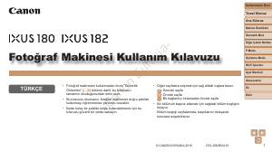 Kullanım kılavuzu Canon IXUS 182 Dijital kamera