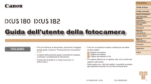 Manuale Canon IXUS 182 Fotocamera digitale