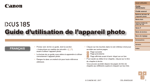 Mode d’emploi Canon IXUS 185 Appareil photo numérique