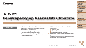 Használati útmutató Canon IXUS 185 Digitális fényképezőgép