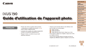 Mode d’emploi Canon IXUS 190 Appareil photo numérique