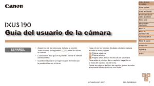 Manual de uso Canon IXUS 190 Cámara digital