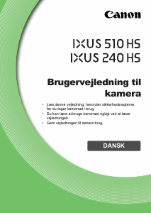 Brugsanvisning Canon IXUS 240 HS Digitalkamera