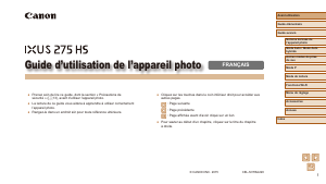 Mode d’emploi Canon IXUS 275 HS Appareil photo numérique
