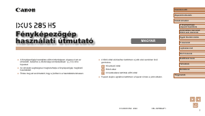 Használati útmutató Canon IXUS 285 HS Digitális fényképezőgép