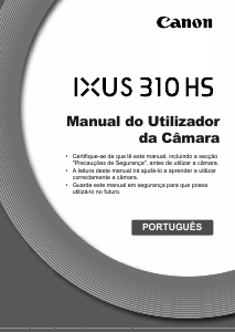 Manual Canon IXUS 310 HS Câmara digital