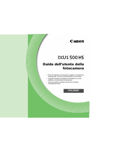 Manuale Canon IXUS 500 HS Fotocamera digitale