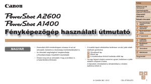 Használati útmutató Canon PowerShot A2600 Digitális fényképezőgép