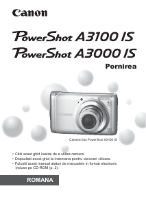 Manual Canon PowerShot A3000 IS Cameră digitală