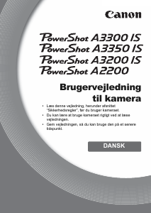 Brugsanvisning Canon PowerShot A3200 IS Digitalkamera