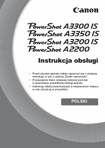 Instrukcja Canon PowerShot A3350 IS Aparat cyfrowy