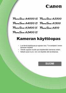 Käyttöohje Canon PowerShot A810 Digitaalikamera