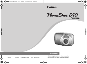Manual Canon PowerShot D10 Cameră digitală