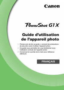 Mode d’emploi Canon PowerShot G1 X Appareil photo numérique