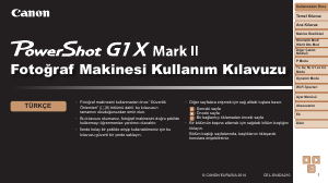 Kullanım kılavuzu Canon PowerShot G1 X Mark II Dijital kamera