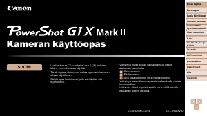 Käyttöohje Canon PowerShot G1 X Mark II Digitaalikamera