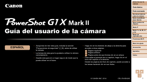 Manual de uso Canon PowerShot G1 X Mark II Cámara digital