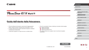 Manuale Canon PowerShot G1 X Mark III Fotocamera digitale