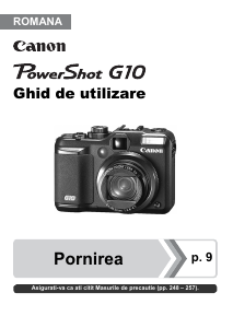 Manual Canon PowerShot G10 Cameră digitală