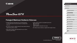 Kullanım kılavuzu Canon PowerShot G7X Dijital kamera