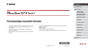 Használati útmutató Canon PowerShot G7X Mark II Digitális fényképezőgép