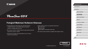 Kullanım kılavuzu Canon PowerShot G9 X Dijital kamera